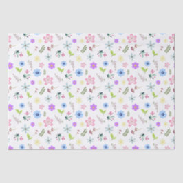 Farbenfrohe Frühlingsblumen Seidenpapier