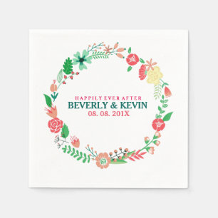 Farbenfrohe Frühlingsblumenzauber Serviette