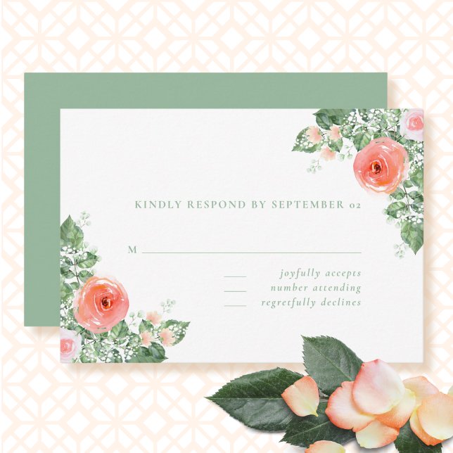 Farbenfrohe Frühlingsblütenhochzeit RSVP (Von Creator hochgeladen)