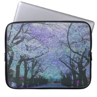 Farbenfrohe Frühlingskirche Blossom Landschaft