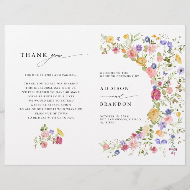 Farbenfrohe Frühlingsprogramm Wildblume Wiesen Gar (Vorderseite)