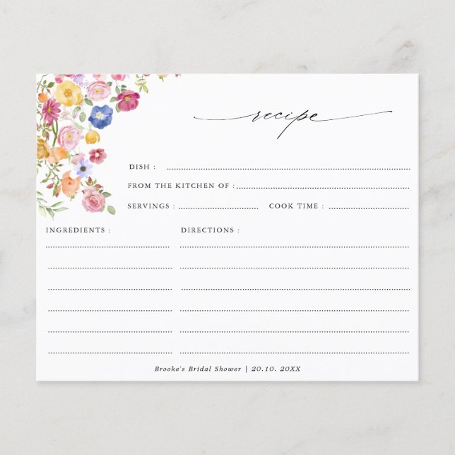 Farbenfrohe Frühlingssonne Brautparty Rezept (Vorderseite)