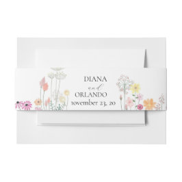 Farbenfrohe Frühlingsstiftung Hochzeit Elegantes S Einladungsbanderole