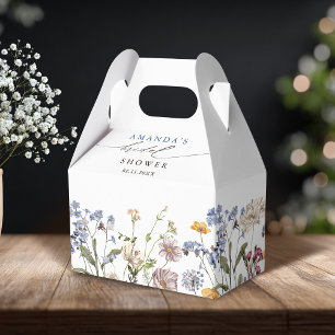 Farbenfrohe Frühlingswiese mit Wildblumen  Brautdu Geschenkschachtel