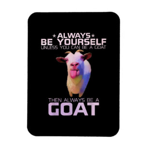 Farbenfrohe Funny Goat-Geschenk Magnet