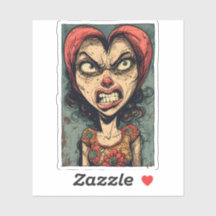 Farbenfrohe Furie , FunnyTee, Vintag