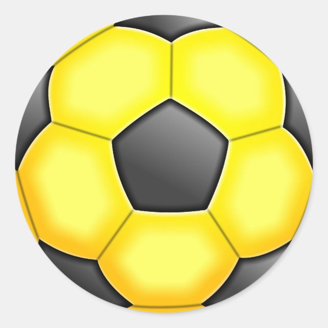 Farbenfrohe Fußballbälle Runder Aufkleber (Vorderseite)