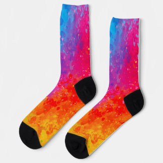 Farbenfrohe Galaxie-Design-Socken Socken