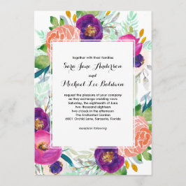 Farbenfrohe Gartenanlage Einladung