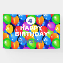 Farbenfrohe Geburtstagsballons