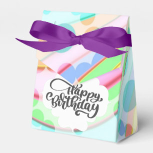 Farbenfrohe Geburtstagsgeschenke Geschenkschachtel