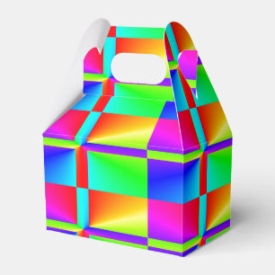 Farbenfrohe Gefälligkeitsbox Geschenkschachtel