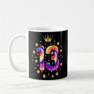 Farbenfrohe Gefärbte Krawatte 13 Jahre Alte Mädche Kaffeetasse