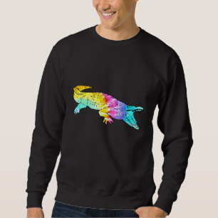 Farbenfrohe Gefärbte Krawatte Alligator Sweatshirt