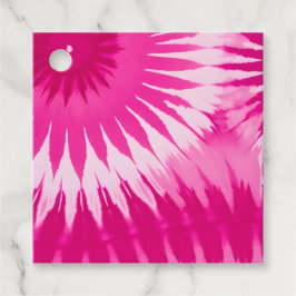 Farbenfrohe Gefärbte Krawatte Kunst - Geschenkarti Geschenkanhänger