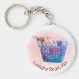 Farbenfrohe geflochtene Wäsche über Gefahren in bl Schlüsselanhänger