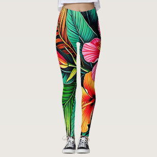 Farbenfrohe Gefühle: Abstraktes Gesicht Leggings