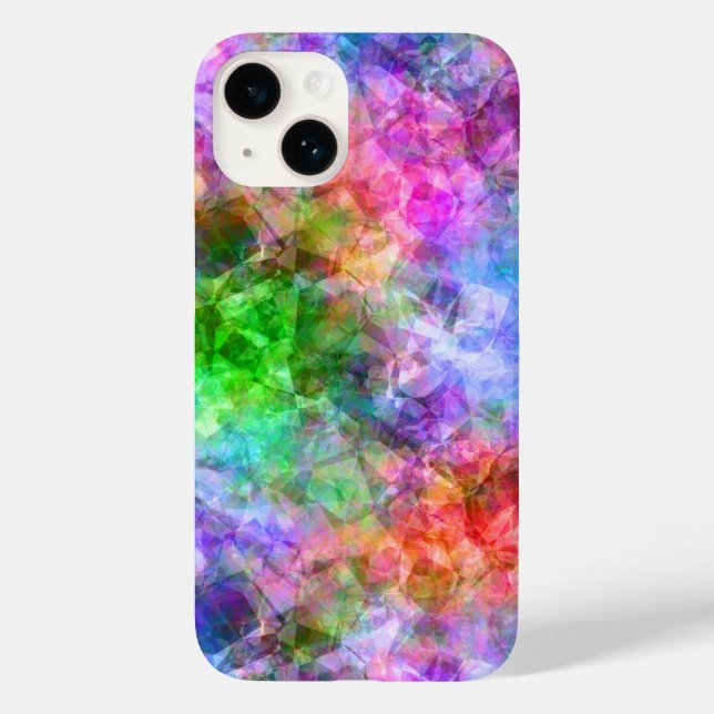 Farbenfrohe, gekräuselte Textur Case-Mate iPhone Hülle (Rückseite)