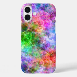 Farbenfrohe, gekräuselte Textur iPhone 16 Plus Hülle