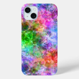 Farbenfrohe, gekräuselte Textur iPhone 15 Mini Hülle