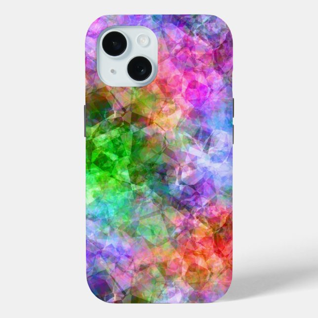 Farbenfrohe, gekräuselte Textur Case-Mate iPhone Hülle (Rückseite)