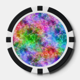 Farbenfrohe, gekräuselte Textur Pokerchips