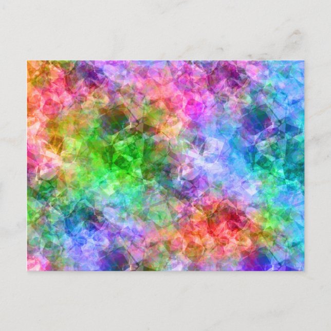 Farbenfrohe, gekräuselte Textur Postkarte (Vorderseite)