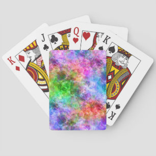 Farbenfrohe, gekräuselte Textur Spielkarten