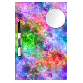 Farbenfrohe, gekräuselte Textur Trockenlöschtafel Mit Spiegel