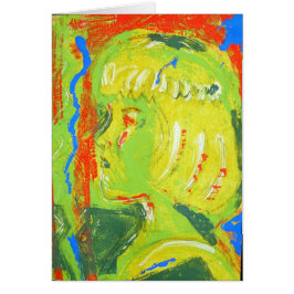 Farbenfrohe, gelb-grüne Orange