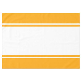 Farbenfrohe, gelb-weiße Streifen Tischdecke