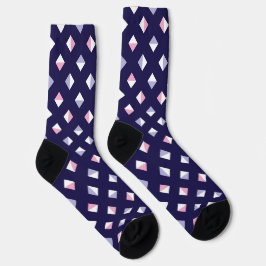 Farbenfrohe Gem Nahtloses Muster Socken