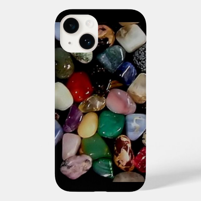 Farbenfrohe Gem Stones Case-Mate iPhone Hülle (Rückseite)