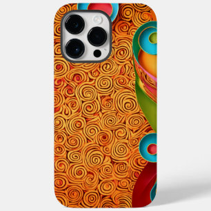 Farbenfrohe Gemusterte Eleganz Case-Mate iPhone 14 Pro Max Hülle