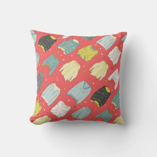 Farbenfrohe, gemütliche Pullover, warmer Herbstwin Kissen