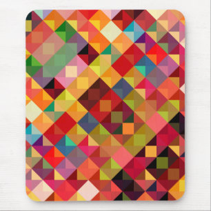 Farbenfrohe Geometrie Mousepad