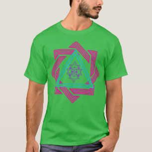 Farbenfrohe Geometrie T-Shirt