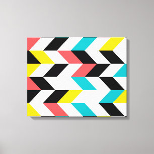 Farbenfrohe, geometrische, coole, einzigartige, tr leinwanddruck