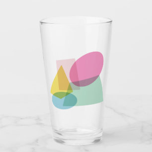 Farbenfrohe geometrische Formen Glas