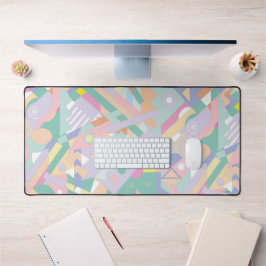 Farbenfrohe geometrische Kunst, Cooler Spaß Modern Schreibtischunterlage
