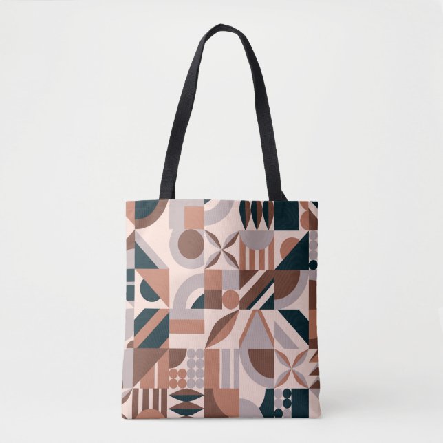 Farbenfrohe geometrische Mosaik, abstrakter Hinter (Vorderseite)