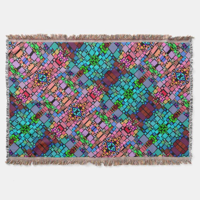 Farbenfrohe geometrische Mosaikdecke Decke (Vorderseite)