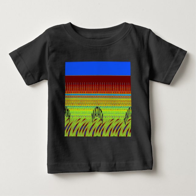 Farbenfrohe geometrische Motive Kunstdrucken Baby T-shirt (Vorderseite)