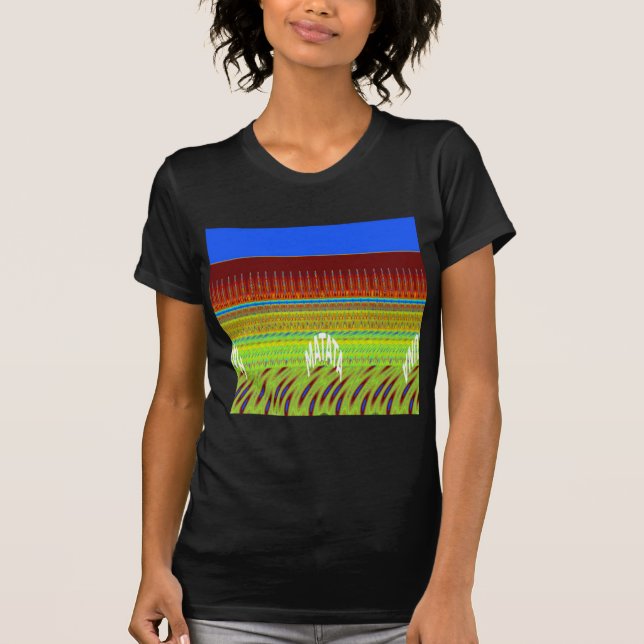 Farbenfrohe geometrische Motive Kunstdrucken T-Shirt (Vorderseite)