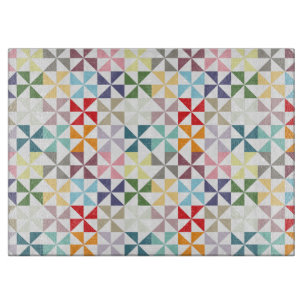 Farbenfrohe geometrische Pinwheel Schneidebrett