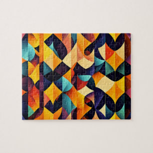 Farbenfrohe Geometrische Puzzle