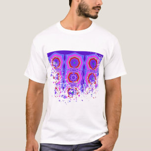 Farbenfrohe geometrische Spitzen-Mandalas T-Shirt