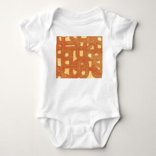 Farbenfrohe geometrische Vintage Abstrakt. Baby Strampler