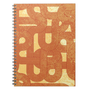 Farbenfrohe geometrische Vintage Abstrakt. Notizblock
