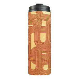 Farbenfrohe geometrische Vintage Abstrakt. Thermosbecher